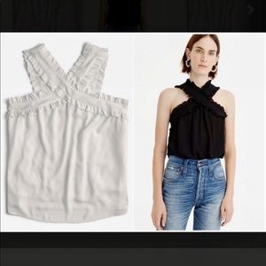 NWT JCrew Drapey Wrap Front Top